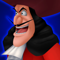 Captain Hook's second Attack Card portrait in the HD version of Kingdom Hearts Re:Chain of Memories.