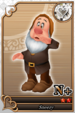 Sneezy card (card 210) from Kingdom Hearts χ