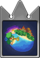 The incompleted world card of Destiny Islands