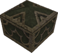 A green chest as it appears in Halloween Town