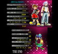 The End in Kingdom Hearts 3D: Dream Drop Distance's Beginner Mode.