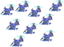 The Blue Gummi Squad<span style="font-weight: normal">&#32;(<span class="t_nihongo_kanji" style="white-space:nowrap" lang="ja" xml:lang="ja">ブルーグミスクワッド</span><span class="t_nihongo_comma" style="display:none">,</span>&#32;<i>Burū Gumi Sukuwaddo</i><span class="t_nihongo_help noprint"><sup><span class="t_nihongo_icon" style="color: #00e; font: bold 80% sans-serif; text-decoration: none; padding: 0 .1em;">?</span></sup></span>)</span> Heartless
