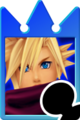 Cloud Cloud gives Sora the Cloud Card after he completes the Olympus Coliseum floor.