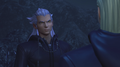 Ansem questions his "master" about the whereabouts of Subject X.