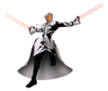 Xemnas in his final form wielding his Ethereal Blades.