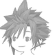 KH II Cloud Style hairstyle