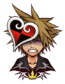 Sora's Halloween Town sprite when he takes damage during Limit Form.