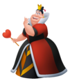 Queen of Hearts in Kingdom Hearts Re:coded.
