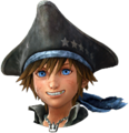 Sora's normal Element Form Sprite when visiting The Caribbean.