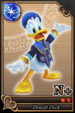 Donald Duck card (card 51) from Kingdom Hearts χ