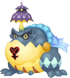 The Ribbitoad (レックストード, Rekkusu Tōdo?, lit. "Rex Toad") Raid Boss from the first frog cap event.