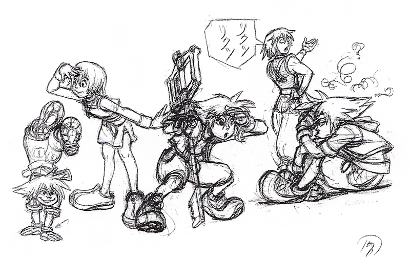 File:Sora, Riku, and Kairi (Concept Art 3).png
