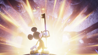 Mickey within the Door to Kingdom Hearts.