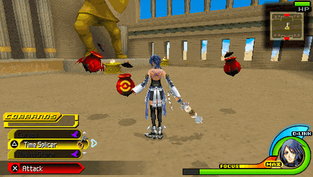 Aqua using Renewal Barrier in Olympus Coliseum.