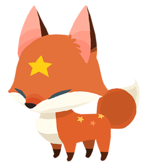Image of the Red Foxstar Pet from Kingdom Hearts Union χ[Cross]