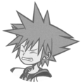 Sora's Timeless River sprite when he takes damage during Final Form.