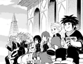 Roxas and his friends eating Sea-salt ice cream on top of the Clock Tower in the Kingdom Hearts III manga.