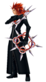 A render of Axel wielding his Eternal Flames Chakrams for Kingdom Hearts 358/2 Days.