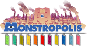 Logo for the Monsters, Inc.-based world Monstropolis