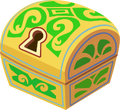 An old render of a large HP prize chest from Kingdom Hearts χ