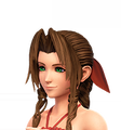 Aerith's Data Greeting portrait in Kingdom Hearts III Re Mind.