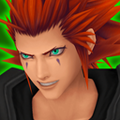 Axel's second Attack Card portrait in the HD version of Kingdom Hearts Re:Chain of Memories.
