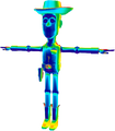 Unfinished Woody model from Kingdom Hearts II.