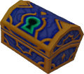 A blue chest as it appears in Wonderland