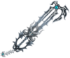 Master Xehanort's Keyblade, probaly known by a different name, as seen in the last cutscene of the 25-2 Daybreak Town mission.