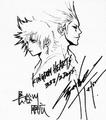 Axel and Roxas in a promotional sketch for Kingdom Hearts 358/2 Days.