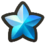 Cyan star icon