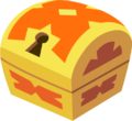 A small orange chest as it appears Kingdom Hearts χ