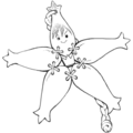 Artwork of Kairi's Wayfinder from the Kingdom Hearts Chain of Memories manga.