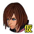 Unused idle sprite of Kairi in combat.