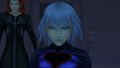 Axel encourages the Riku Replica to steal Zexion's power.