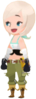 One the the unnamed Keyblade Wielders (キーブレード使い, Kīburēdo Zukai?), she appears during the weekly Lux ranking. The image of her is not only static but also uses unique Avatar parts, so I couldn't replicate it.