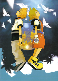 Kingdom Hearts II, Volume 1 Cover (Art).png