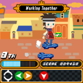 Gameplay of a hard stage. (There is no player avatar due to a visual error.)