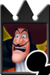 Sprite of the Captain Hook card from Kingdom Hearts Re:Chain of Memories.