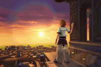 Roxas in the ending of Kingdom Hearts Chain of Memories Reverse/Rebirth Mode.