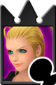 The Larxene Enemy Card in Kingdom Hearts Re:Chain of Memories.