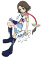 Concept art of Yuna in Kingdom Hearts II.