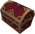 A red chest as it appears in Deep Jungle