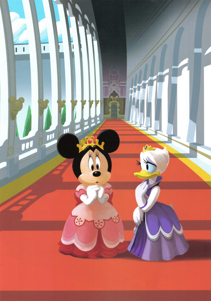 File:Queen Minnie and Daisy KHII Novel.png