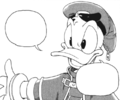 Donald as he appears in the Kingdom Hearts manga.