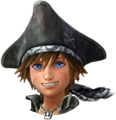 Sora's normal Second Form Sprite when visiting The Caribbean.