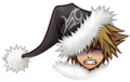 Sora's Christmas Town sprite when he takes damage during Final Form.