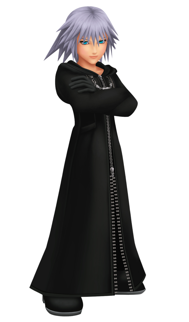 Men's Kingdom Hearts 1 Heartless Riku Long Sleeve Shirt Black Large 