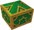 A green chest as it appears in Destiny Islands, Traverse Town, and Olympus Coliseum