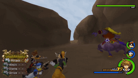 Sora using Aerial Spiral in Land Of Dragons.